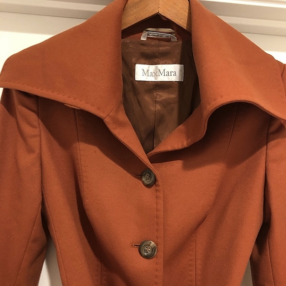 EUC Max Mara Virgin Wool Wrap Coat - Picture 3 of 11